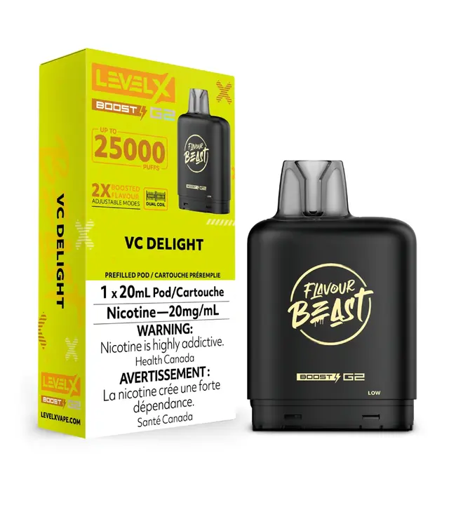 LEVEL X BOOST - FLAVOUR BEAST BOOST 20ml Pod VC Delight (ONTARIO)
