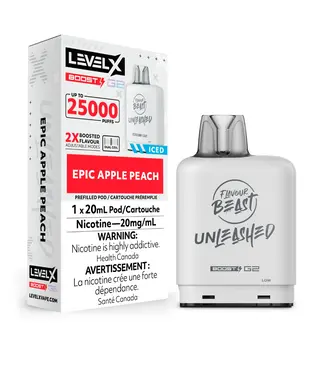 LEVEL X - FLAVOUR BEAST UNLEASHED Epic Apple Peach Iced (ONTARIO)