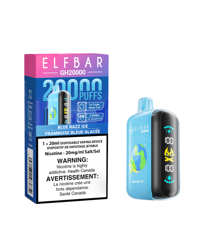 ELF BAR 20K Disposable 20ml Blue Razz Ice (ONTARIO)