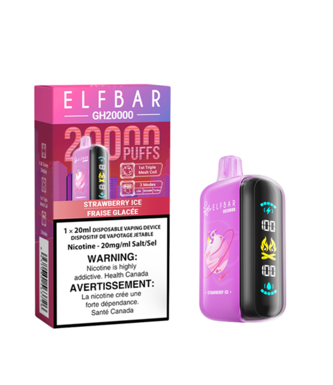 ELF BAR 20K Disposable 20ml Strawberry Ice (ONTARIO)