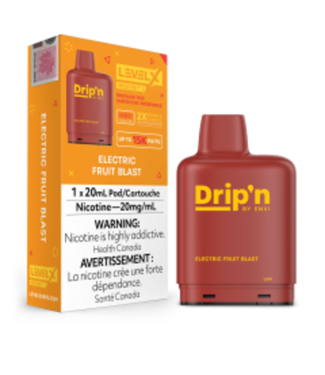 LEVEL X BOOST - DRIP'N BOOST 20ml Pod Electric Fruit Blast (ONTARIO)