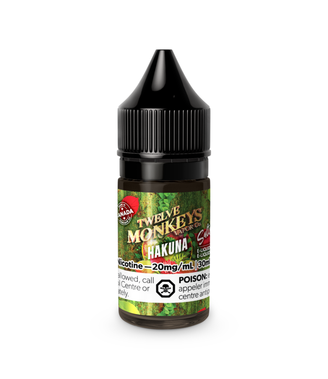Twelve Monkeys Salt 30ml Twelve Monkeys Salt - Hakuna (ONTARIO)