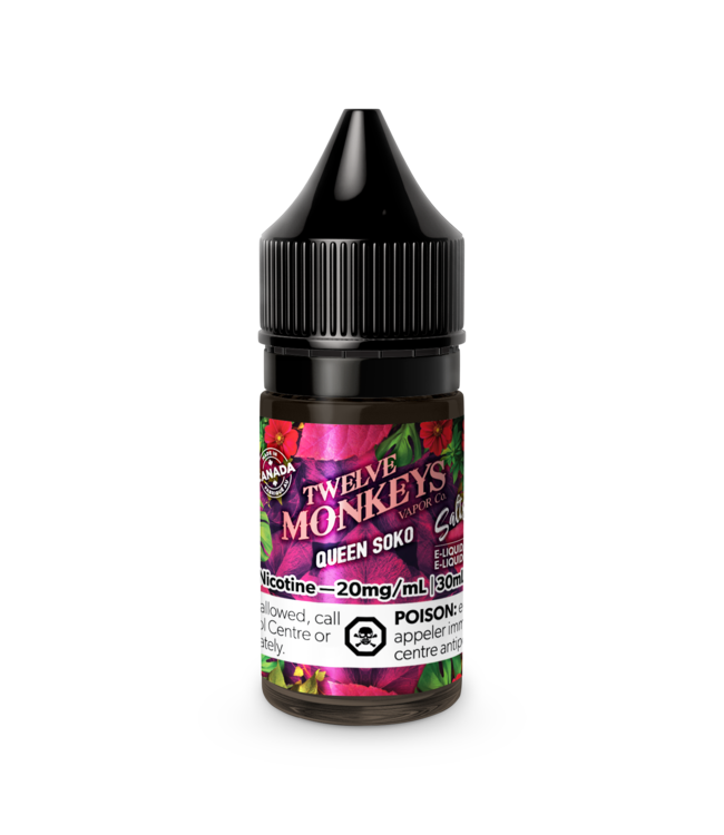 Twelve Monkeys 30ml Twelve Monkeys Salt - Queen Soko (ONTARIO)