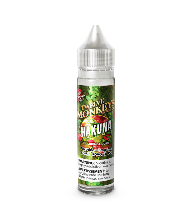 Twelve Monkeys 60ml Twelve Monkeys - Hakuna (ONTARIO)