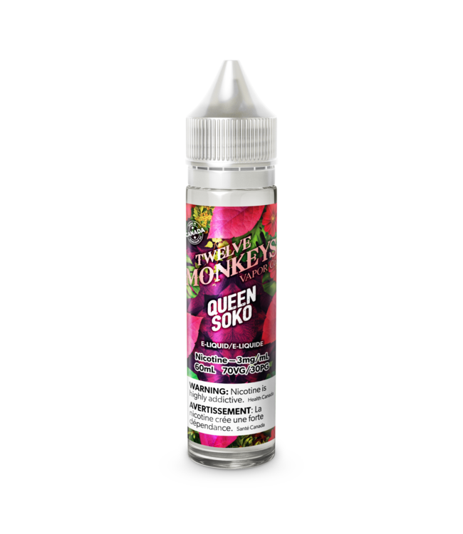 Twelve Monkeys 60ml Twelve Monkeys - Queen Soko (ONTARIO)