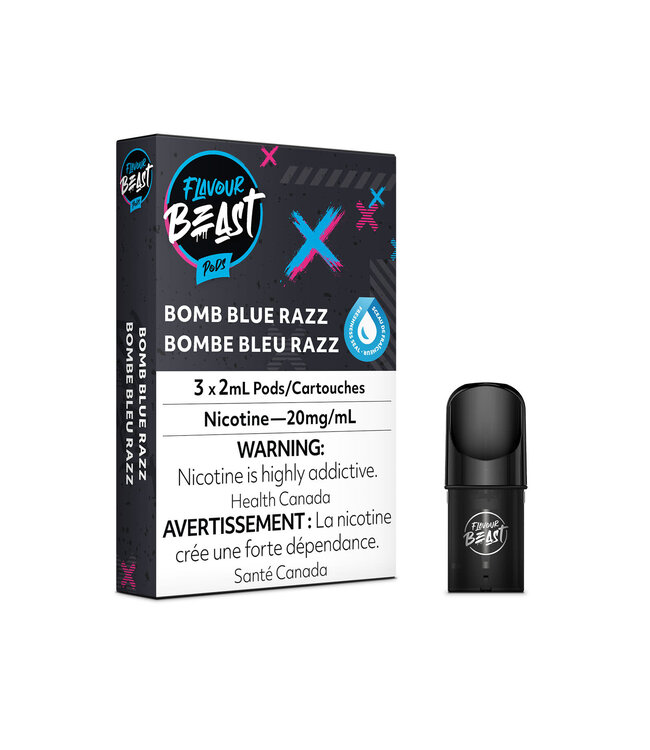 Flavour Beast Pods (3pk) Bomb Blue Razz (ONTARIO)