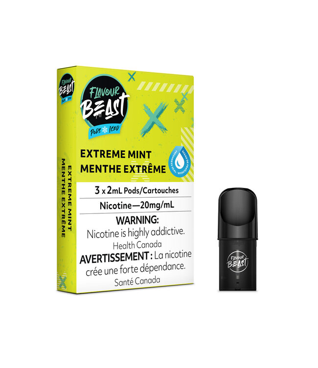 Flavour Beast Pods (3pk) Extreme Mint (Iced) (ONTARIO)