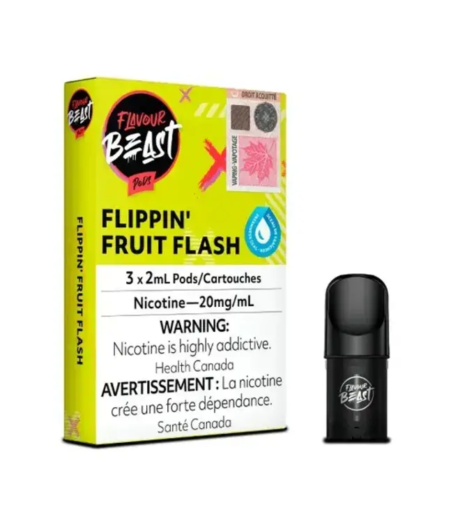 Flavour Beast Pods (3pk) Flippin Fruit Flash (Rainbow Burst) (ONTARIO)