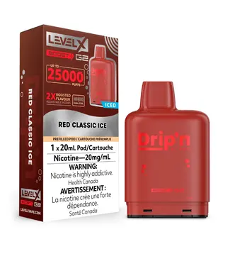 LEVEL X BOOST - DRIP'N Red Classic Ice (ONTARIO)