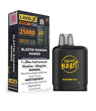 LEVEL X BOOST - FLAVOUR BEAST Blastin' Banana Mango (ONTARIO)