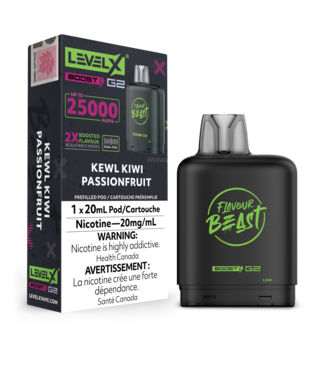 LEVEL X BOOST - FLAVOUR BEAST Kewl Kiwi Passionfruit (ONTARIO)