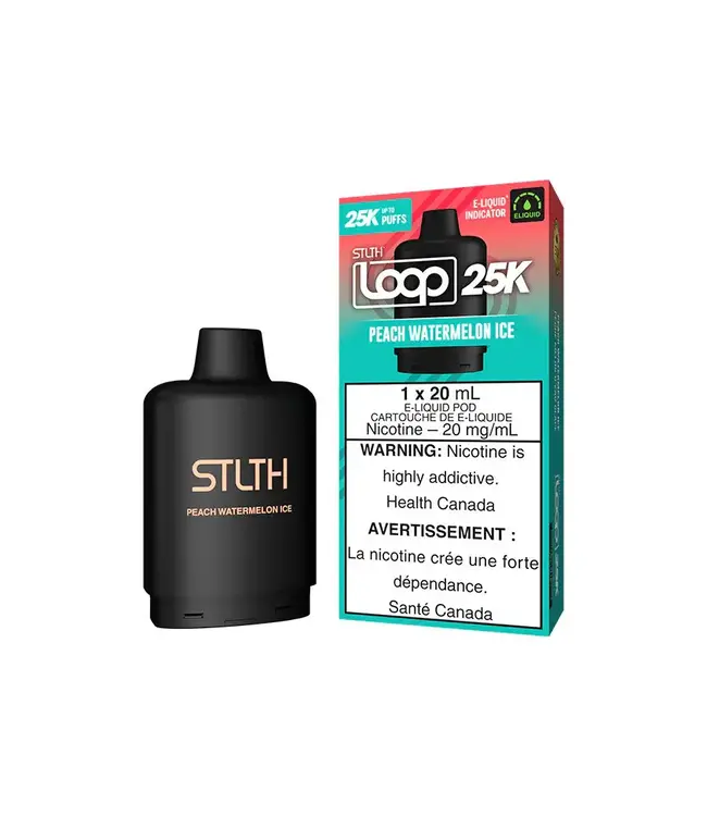 STLTH LOOP 25K (1pk) 20ml Pod - Peach Watermelon Ice (ONTARIO)