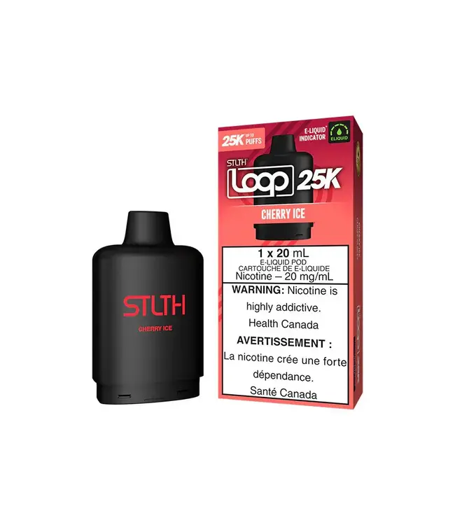 STLTH LOOP 25K (1pk) 20ml Pod - Cherry Ice (ONTARIO)