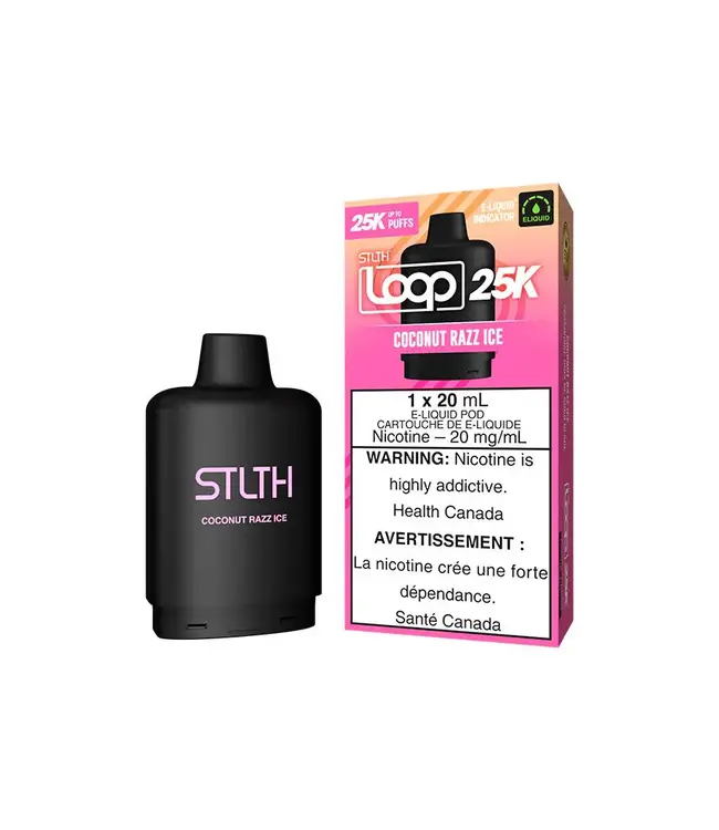 STLTH LOOP 25K (1pk) 20ml Pod - Coconut Razz Ice (ONTARIO)