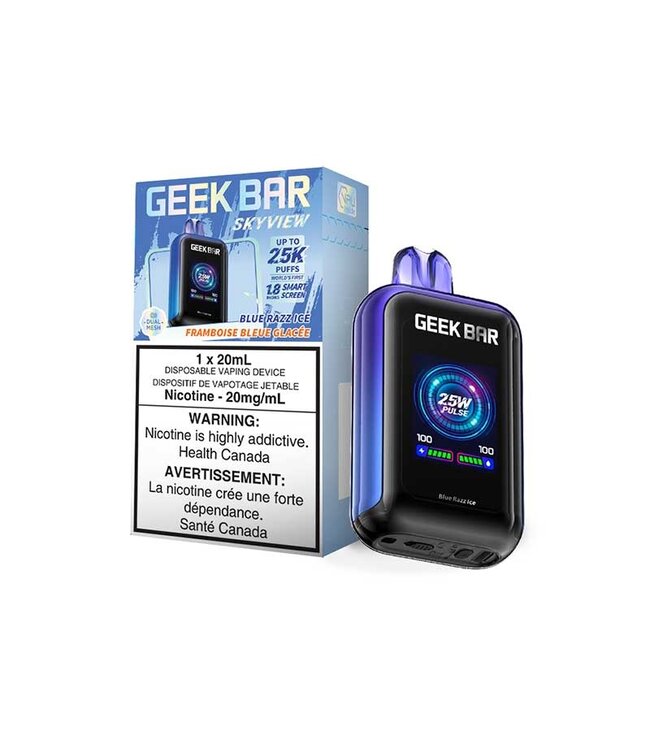 GEEK BAR SKYVIEW 25K Disposable 20ml Blue Razz Ice (ONTARIO)