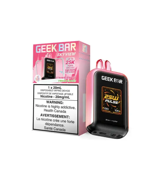 GEEK BAR SKYVIEW 25K Disposable 20ml Strawberry Ice (ONTARIO)
