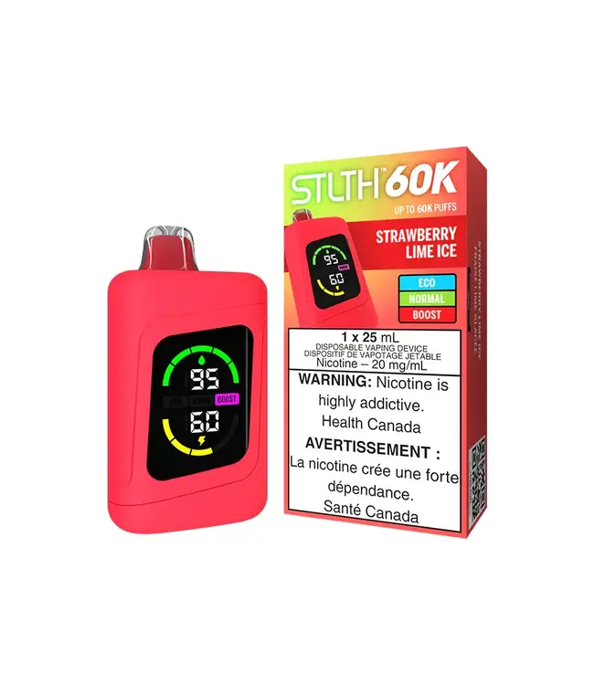 STLTH 60K Disposable 25ml Strawberry Lime Ice (ONTARIO)