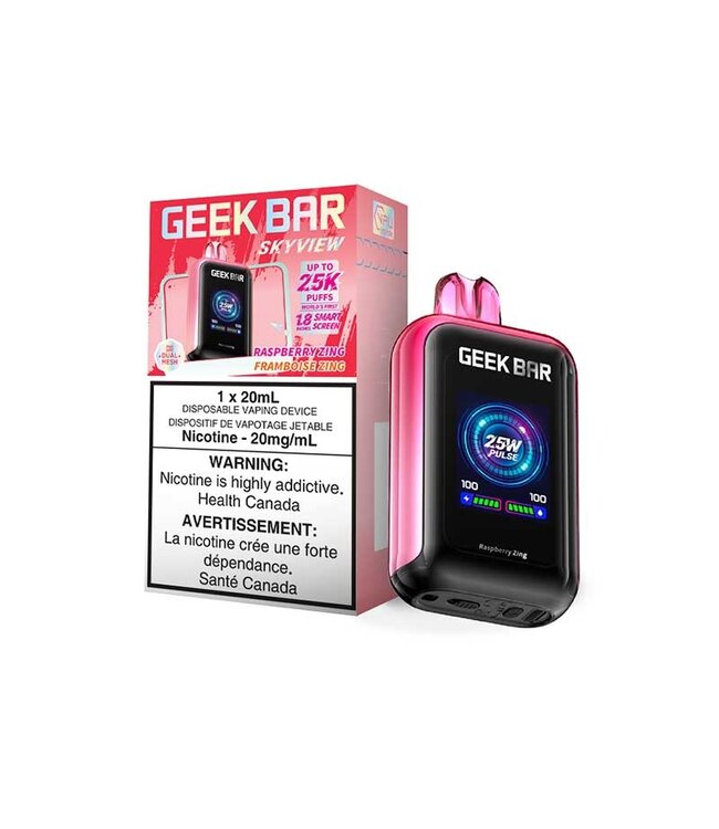 GEEK BAR SKYVIEW 25K Disposable 20ml Raspberry Zing (ONTARIO)