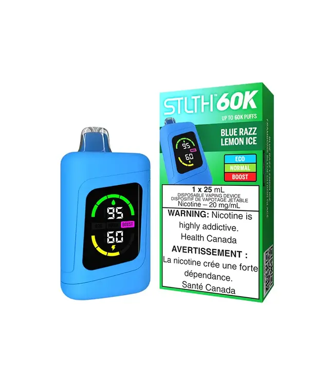 STLTH 60K Disposable 25ml Blue Razz Lemon Ice (ONTARIO)