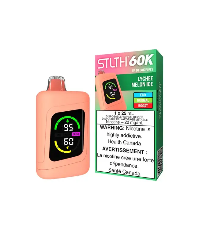 STLTH 60K Disposable 25ml Lychee Melon Ice (ONTARIO)