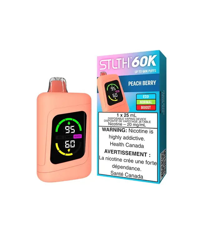 STLTH 60K Disposable 25ml Peach Berry (ONTARIO)