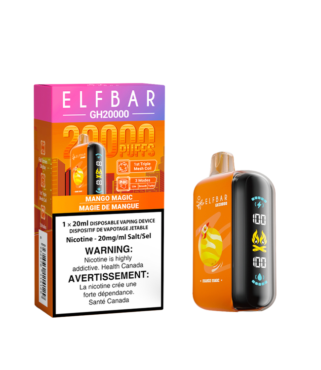 ELF BAR 20K Disposable 20ml Mango Magic (ONTARIO)