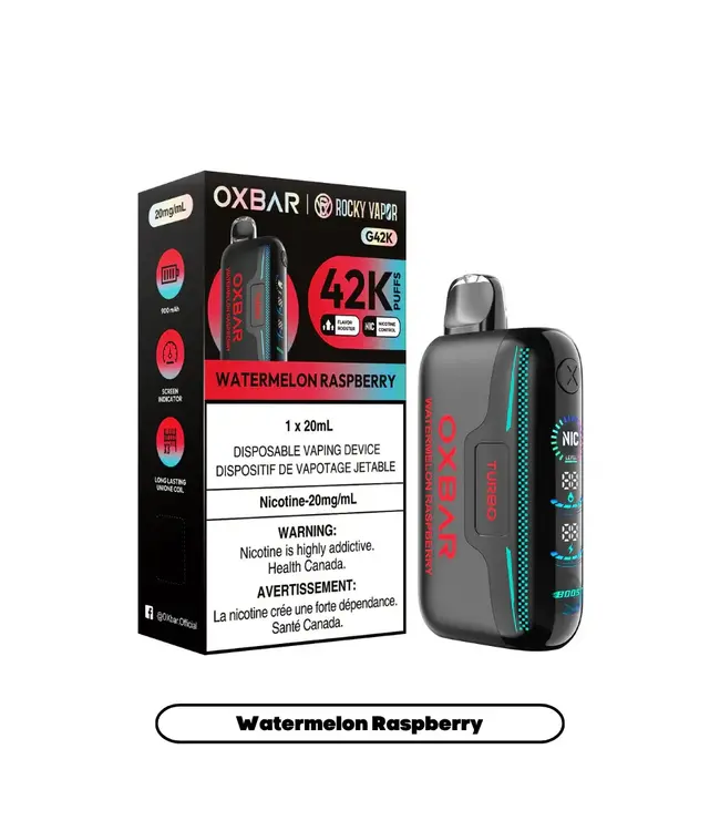OXBAR 42K Disposable 20ml Watermelon Raspberry (ONTARIO)