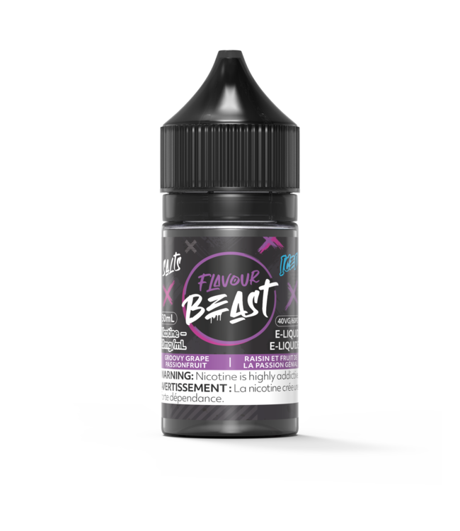 FLAVOUR BEAST SALT Groovy Grape Passionfruit Iced (ONTARIO)