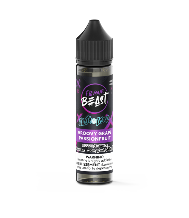 FLAVOUR BEAST SALT Groovy Grape Passionfruit Iced (ONTARIO)