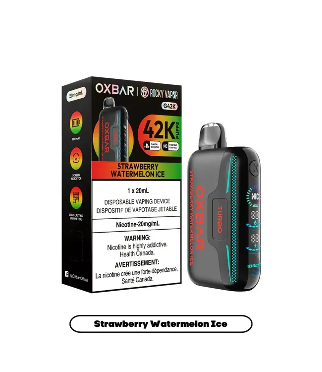 OXBAR 42K Disposable 20ml Strawberry Watermelon Ice (ONTARIO)