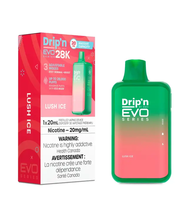 DRIP'N EVO 28K Disposable 20ml Lush Ice (ONTARIO)
