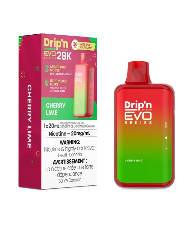 DRIP'N EVO 28K Disposable 20ml Cherry Lime (ONTARIO)
