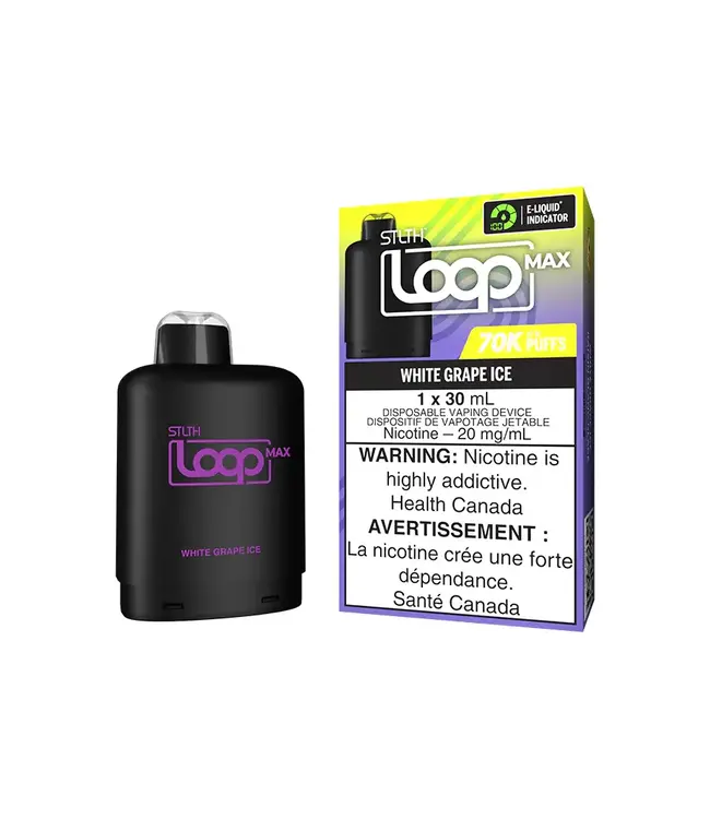 STLTH LOOP MAX 70k Pod - White Grape Ice
