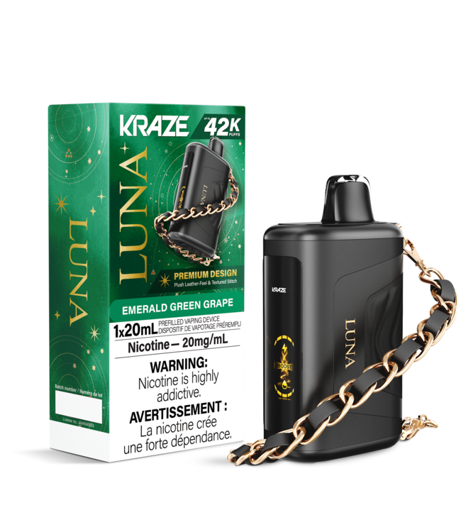 KRAZE LUNA 42K Disposable 20ml Emerald Green Grape (ONTARIO)