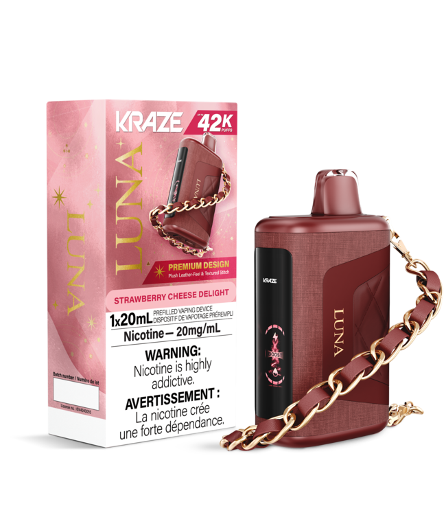 KRAZE LUNA 42K Disposable 20ml Strawberry Cheese Delight (ONTARIO)