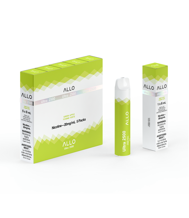 ALLO 2500 Disposable 8ml Green Apple (ONTARIO)
