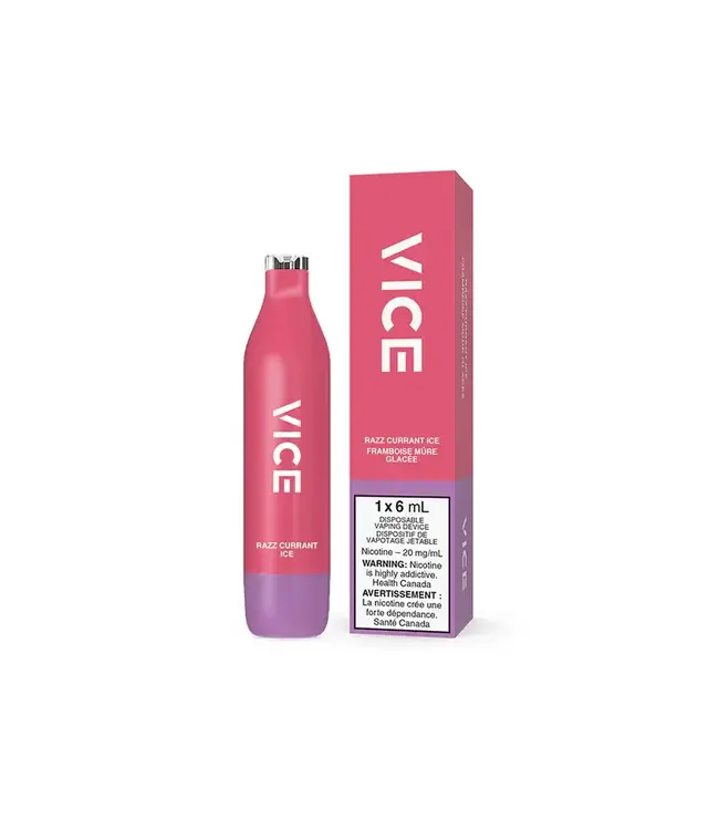 VICE 2500 Disposable 6ml Razz Currant Ice (ONTARIO)