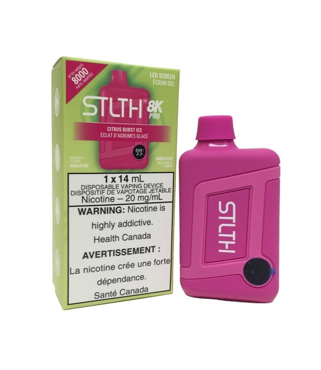 STLTH 8K PRO Disposable 14ml Citrus Burst Ice (ONTARIO)