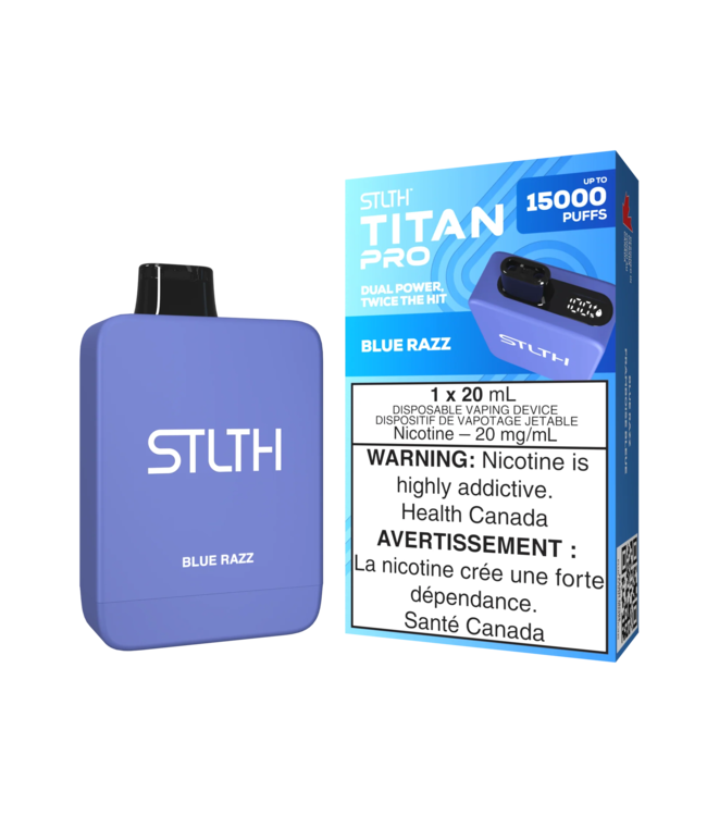 STLTH TITAN PRO 15,000 Puff Disposable 20ml Blue Razz (ONTARIO)