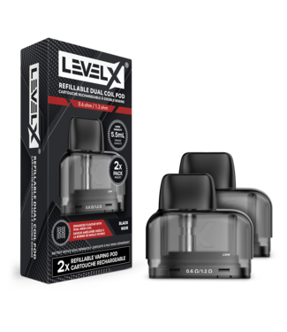 Level X Refillable Dual Coil 5.5ml Pods (2pk)