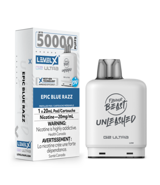 LEVEL X ULTRA - FLAVOUR BEAST UNLEASHED Epic Blue Razz Iced (ONTARIO)