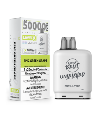 LEVEL X ULTRA - FLAVOUR BEAST UNLEASHED Epic Green Grape Iced (ONTARIO)