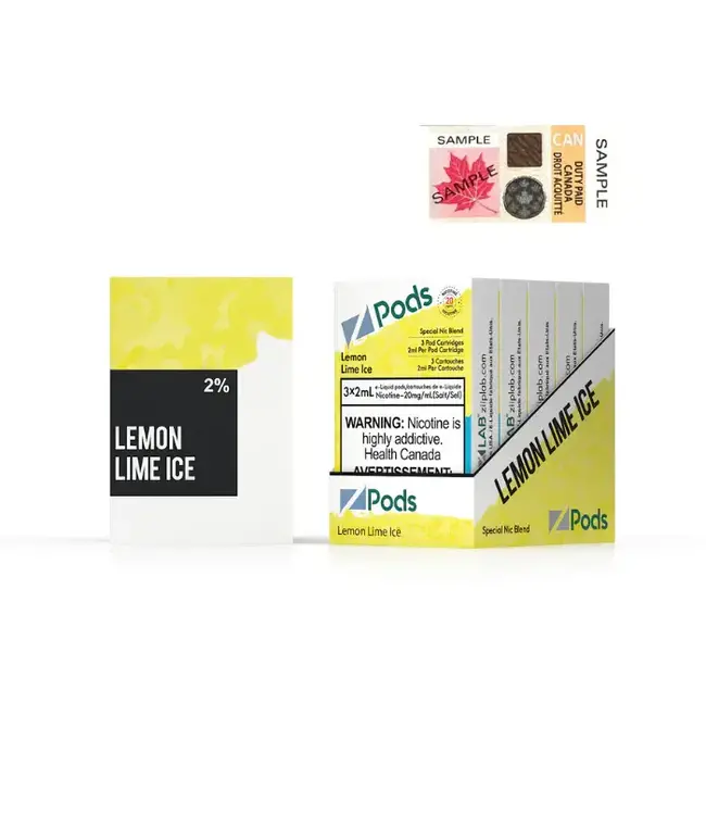 ZPods (3pk) Lemon Lime Ice (ONTARIO)