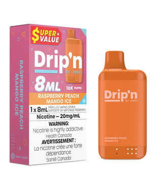 Drip'n 16K Raspberry Peach Mango Ice (ONTARIO)
