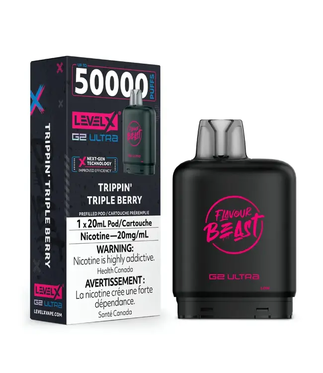 LEVEL X ULTRA - FLAVOUR BEAST 20ml Pod Trippin Triple Berry (ONTARIO)