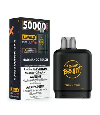LEVEL X ULTRA - FLAVOUR BEAST Mad Mango Peach (ONTARIO)