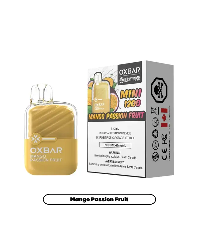 OXBAR MINI 1200 Mango Passionfruit (ONTARIO)