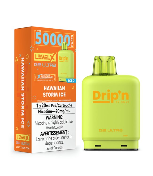 LEVEL X ULTRA - DRIP'N 20ml Pod Hawaiian Storm Ice (ONTARIO)