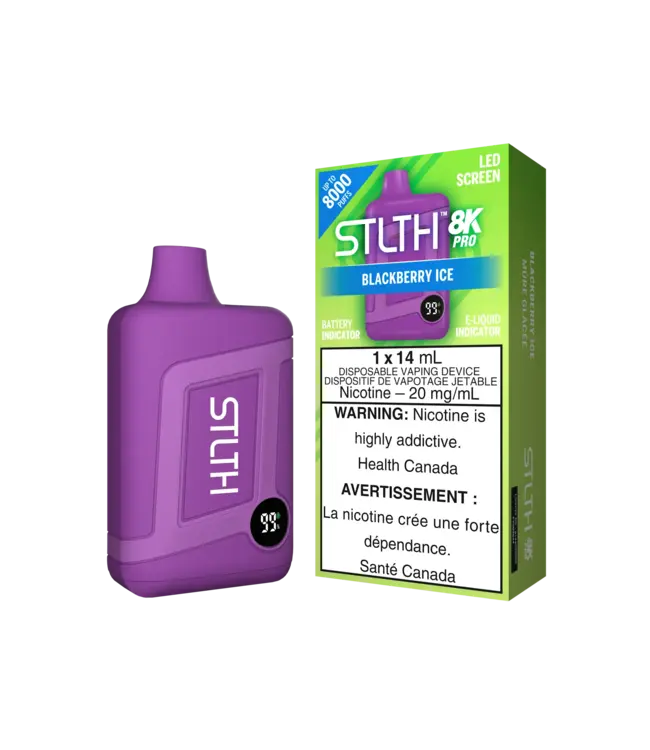 STLTH 8K PRO Disposable (single) Blackberry Ice (ONTARIO)