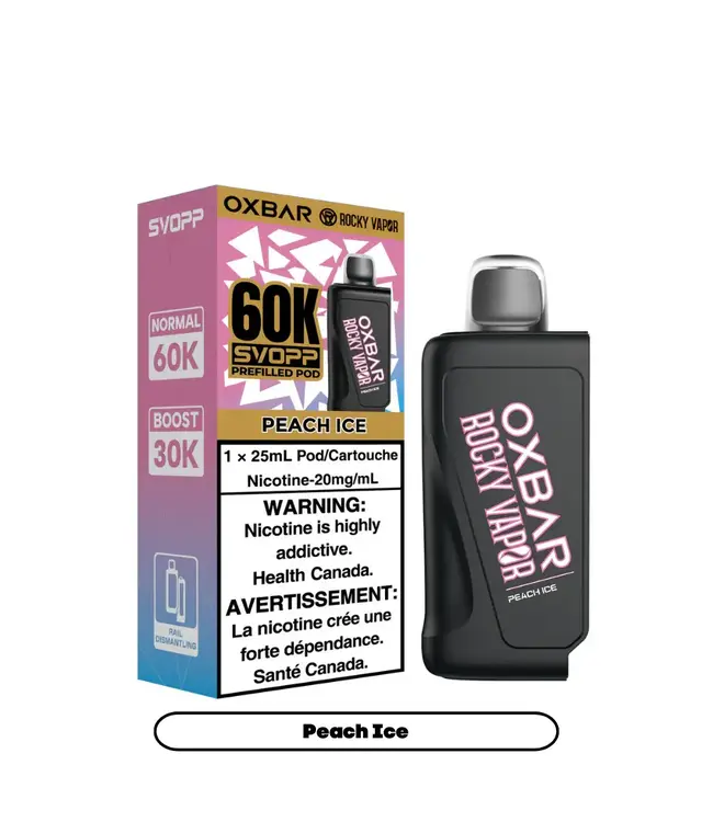 OXBAR SVOPP 60K 25ml Pod - Peach Ice (ONTARIO)